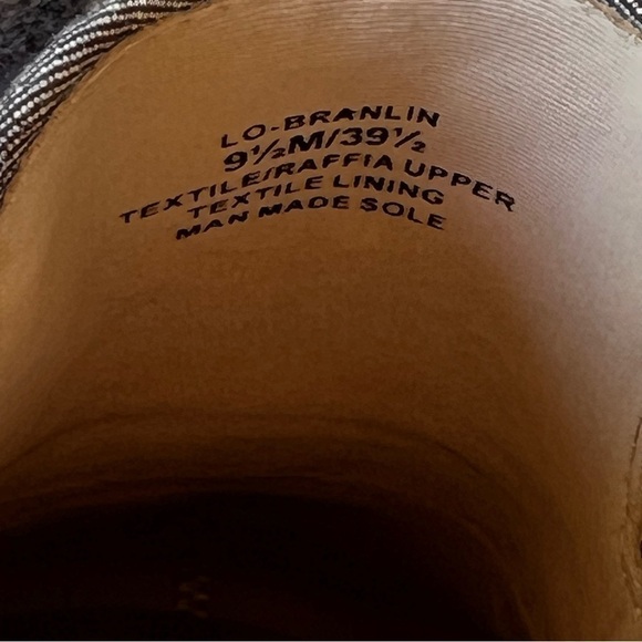 ANTHROPOLOGIE LOUISE ET CIE DENIM FLORAL RAFFIA TRIM SNEAKERS SLIDES SIZE 9.5 - Picture 6 of 11